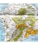 Map Hawaiian Islands Close Up USA 1988 Vintage National Geographic 22 x ... - $24.99