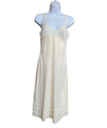 Lorraine Sexy Soft Nylon Trim Beige Full Slip 34 Tall - $27.04 CAD