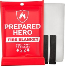 Prepared Hero Emergency Fire Blanket - 1 Pack -  Fire Suppression 1-pack - £33.35 GBP