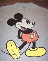 Vintage Style Walt Disney Mickey Mouse Classic T-Shirt Mens Medium New Gray - £15.59 GBP