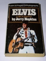 Elvis Presley A Biography Paperback Book Vintage 1972 by Hopkins 1st Pri... - $9.99