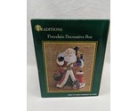 Traditions Porcelain Decorative Box Santa Clause Holiday Christmas Trink... - £23.70 GBP
