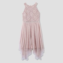 Lots of Love by Speechless Girls&#39; Sleeveless Lace Dress - Pink Size 7 NEW W TAG - £19.66 GBP