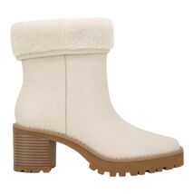 Andre Assous Milana Fold Down Bootie Women’s 9 (9.5-10) Ivory Leather Bo... - $47.49
