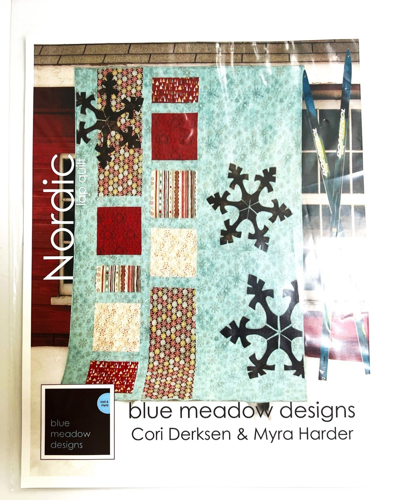 Nordiac Lap Quilt Blue Meadow Designs By Pattern Cori Derksen &amp; Myra Harder - $17.81