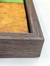 GVS-ART Solid Wood Grain Pattern Floating Frame for 12X16" Dark Brown Oa... - $23.74