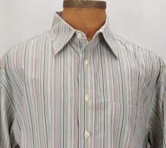Robert Graham Men&#39;s Shirt Cotton Striped Long Sleeve XL - £35.47 GBP