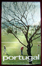 Original Poster Portugal Algarve Golf Course Terrain Player Tree Iberia - £79.61 GBP