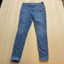 Old Navy RockstarSuper Skinny Jeans Womens Sz 14 Blue Light Wash Denim S... - $11.65