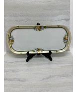 Noritake Porcelain Tray with Handles 1900s Vintage Floral - £35.88 GBP