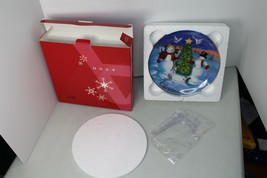 2004 Avon Trimming The Tree With Friends Christmas Collectors Plate 22 K... - £8.52 GBP