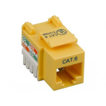 UNC Group KEYC6-YLW CAT6 KEYSTONE JACK 110 TYPE YELLOW - $26.73