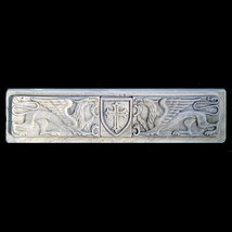 Templar Griffins Shield Symbol Sculpture plaque replica reproduction - $24.74