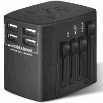 5 Core Charger Universal Travel Adapter Multi Outlet Port &amp; 4 USB Power ... - £10.84 GBP