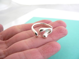 Tiffany &amp; Co Silver Peretti Full Heart Ring Band Sz 6.5 Gift Love Statement - £179.66 GBP