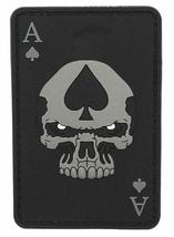 Dead Man&#39;s Hand Ace of Spades Dead Card Patch [Hook Fastener - 3D PVC Rubber- Y - £7.96 GBP