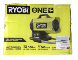 OPEN BOX - RYOBI PCL801B 18v Hybrid Forced Air Propane Heater (TOOL ONLY) - £96.83 GBP