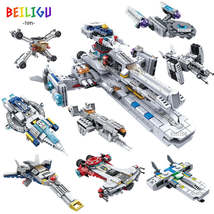 8 in 1 Classic Movie Spaceship, Battleship, and Fighter Brick Model Playset, 941 - £23.25 GBP