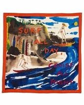 Juicy Couture Raw Silk Scarf Surf All Day Cruise All Night New $68 - £43.46 GBP