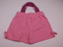 HANDMADE UPCYCLED KIDS PURSE PINK SHORTS 14X9.5 INCHES UNIQUE ONE OF A KIND - £2.39 GBP