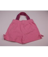 HANDMADE UPCYCLED KIDS PURSE PINK SHORTS 14X9.5 INCHES UNIQUE ONE OF A KIND - £2.35 GBP
