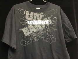 Tour Shirt Unearth Band Shades of Gray Logo Shirt Black LARGE - £16.83 GBP