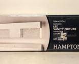 Hampton Bay Havelock 22.7 in. Chrome LED Bathroom Vanity Light Clear See... - $59.30
