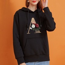 2021 Autumn Hoodies Womens Couples Stitching Letter Loose Pullover Sweater Trend - £57.50 GBP