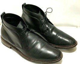 Cole Haan Graydon Chukka Boots Casual Dress Men&#39;s Black 8 - $65.09