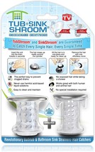 Chrome Tubshroom And Sinkshroom Drain Protectors Hair Catchers For Sinks... - £26.08 GBP