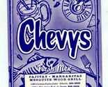 Chevy's Fresh Mex Menu St Louis Missouri Mesquite Wood Grill Fajitas 1995 - $17.80