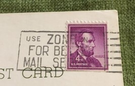  Abraham Lincoln 4 Cent RARE Used Stamp 1954 Purple Color United States Postage - £199.83 GBP