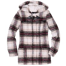 Thakoon Hooded Plaid Flannel Coat Jacket Faux Sherpa Fur Lined - Women&#39;s M - £79.93 GBP