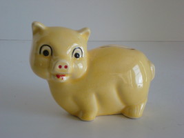 Small Yellow Piggy Bank Marked USA - £9.59 GBP