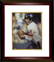 Y.A. Tittle signed New York Giants Color Passing Vertical 8X10 Photo HOF 71 Cust - $84.95