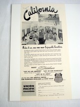 1948 Ad UP Streamliners  Union Pacific Railroad Enjoyable California Vac... - $8.99