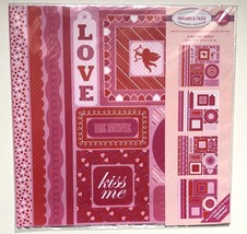 Valentines Frames &amp; Tags Scrapbook Kit 12 x 12 Sheets - £5.53 GBP
