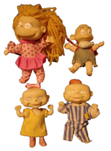 Rugrats Lot of 4 Dolls Action Figures Viacom Nickelodeon Angelica Deville Twins - £14.69 GBP