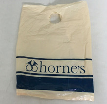 Vintage defunct Horne&#39;s department store plastic shopping  bag horn grap... - $368.13 MXN