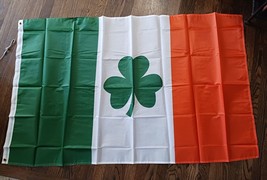 Irish Flag (Shamrock) | 3x5 feet Printed Polyester Ireland with grommets... - £6.89 GBP