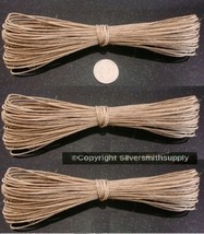 3 Rolls natural hemp beading cord natural .5-1mm create necklaces lace  m112b - £2.29 GBP