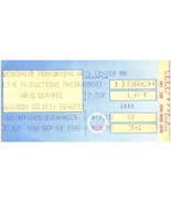 Vintage Arlo Guthrie Ticket Stub September 3 1990 Lenox MA Berkshire Art... - £19.41 GBP