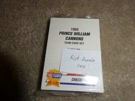 1993 Procards Prince William Cannons Minor League Card Set w/ Posada RC Sealed - £22.86 GBP