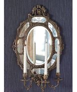 Antique European Oval Champagne Brass Wall Mirror Candle Sconce  Luxury... - $188,226.74 MXN Antique European Oval Champagne Brass Wall Mirror Candle Sconce  Luxury... - $188,226.74 MXN