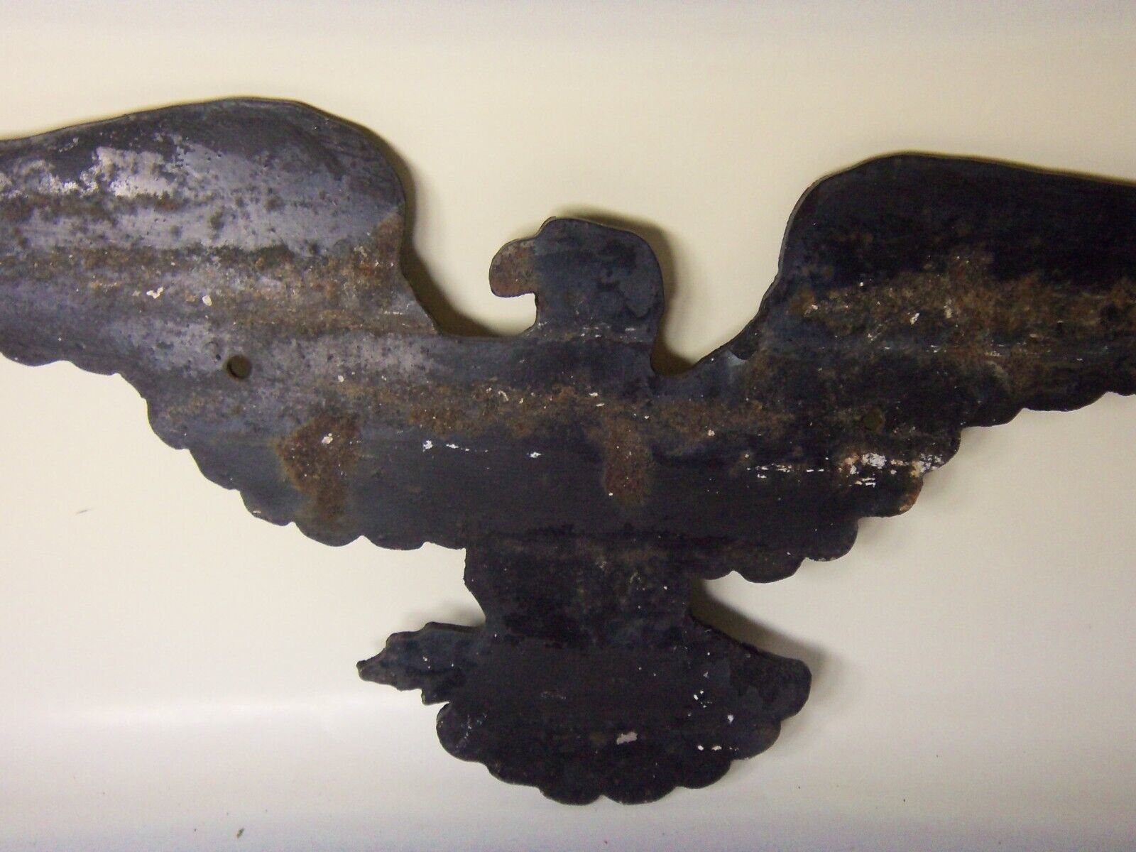 VINTAGE CAST IRON EAGLE WALL MOUNT PLAQUE 21.5" Other