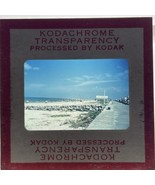 35mm Slide Photograph Galveston Texas Sea Wall Beach 1950s Street Scène - $199.40 MXN