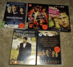 5 Brad Pitt DVDs - Kalifornia + Assassination of Jesse James + Sleepers + - £11.58 GBP