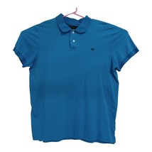 Aeropostale A87 Men&#39;s Polo Shirt Size 2XL Blue Vintage Embroidered Short... - $13.81