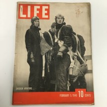 VTG Life Magazine February 5 1940 Swedish Aviators Newsstand - £14.90 GBP