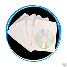 300 CD DVD R Disc Paper Sleeves Envelope Window Flap 80g - £18.87 GBP